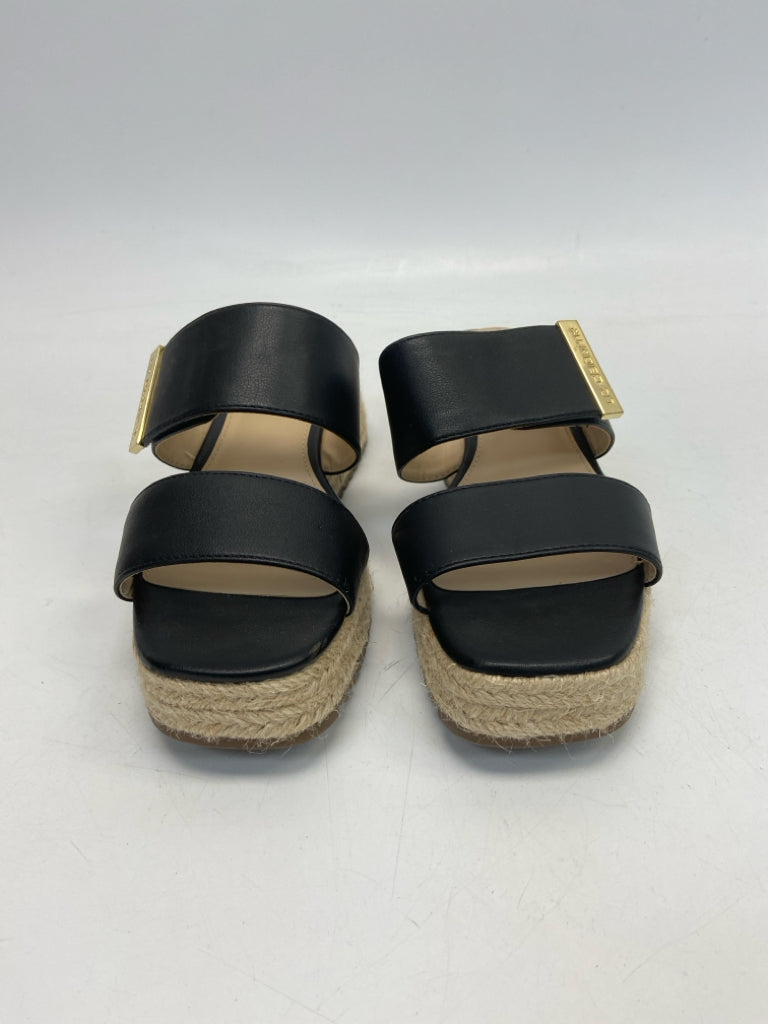 Liz Claiborne  Size 8 Black Natural Sandals