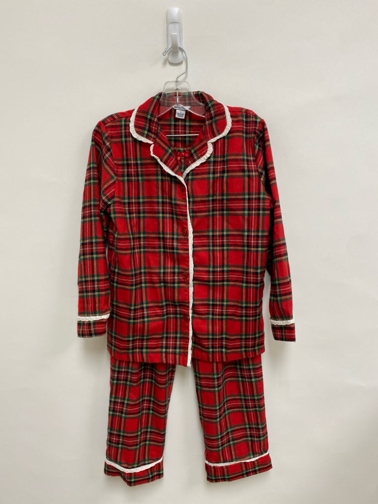 Hartstrings SIZE 7 Red Green/Yellow Plaid Lace Girl&