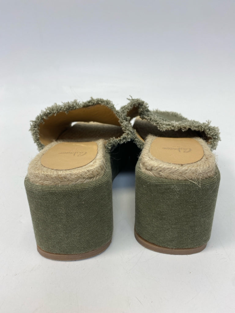Castaner  Size 37 Green Fringe Sandals