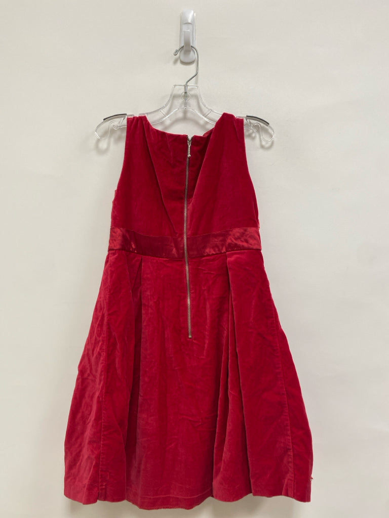 American Girl SIZE 10 Red Rhinestone Sleeveless Velour Girl&