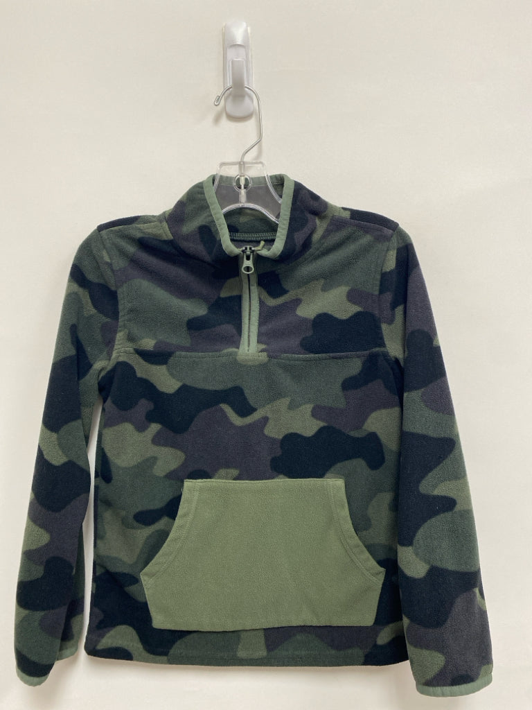Osh Kosh SIZE 8 Green Black/Gray Camouflage Fleece Boy&