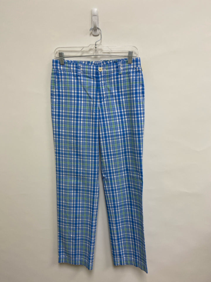 Vineyard Vines SIZE 28 Blue/White Green Plaid Boy&