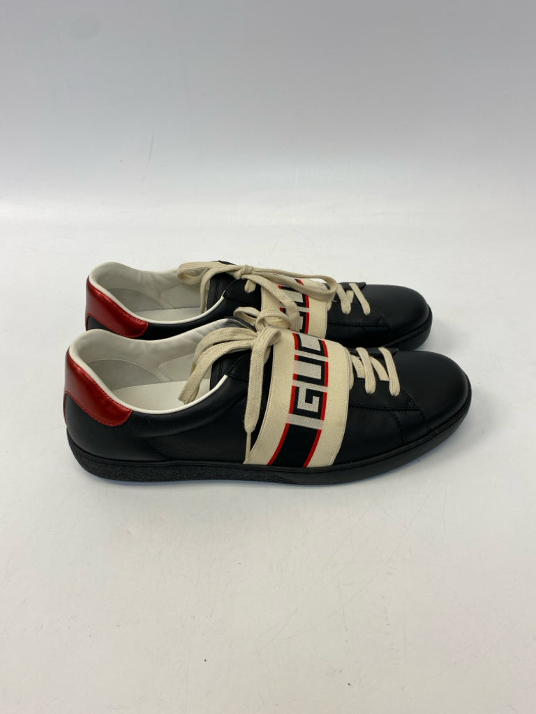 NWOT Gucci Size 10 Beige Cream Leather Men&