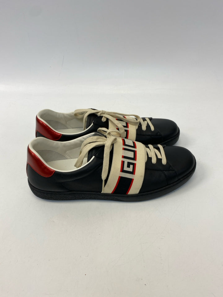 NWOT Gucci Size 10 Beige Cream Leather Men&