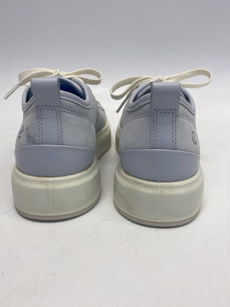 Ecco EU Shoe Size 38 Powder Blue Lace-up Sneakers
