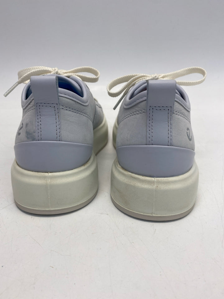 Ecco EU Shoe Size 38 Powder Blue Lace-up Sneakers