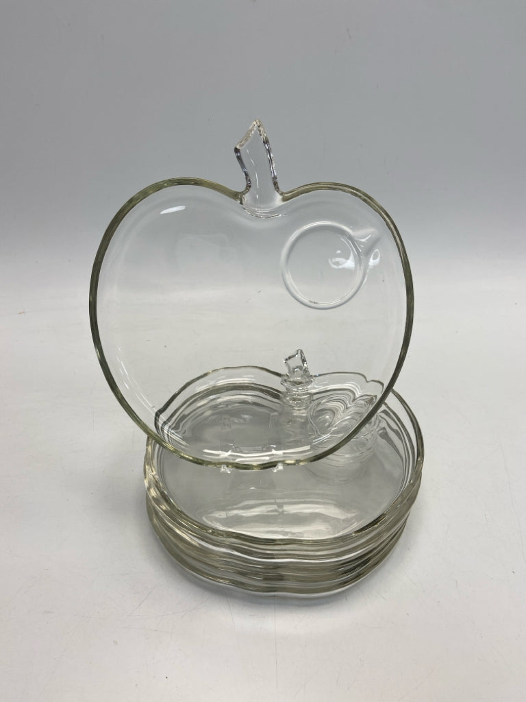 Clear Apple Glass Plate (s)