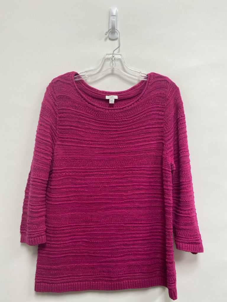 J Jill Size L Fuschia Ladies Sweater
