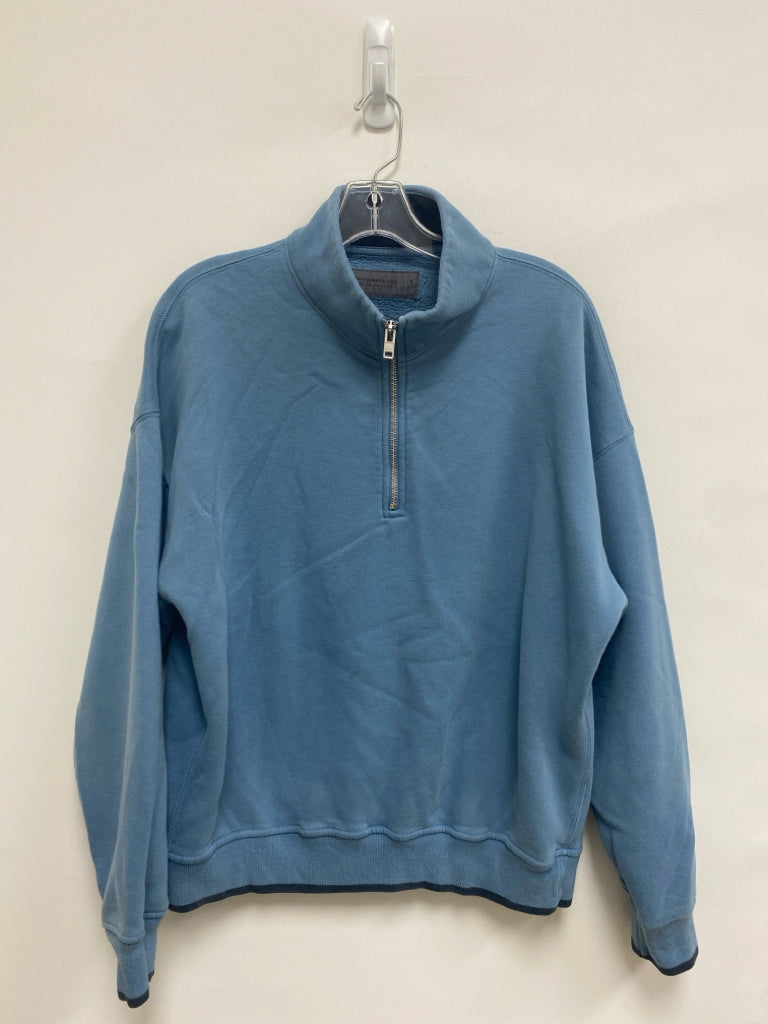 Abercrombie &amp; Fitch Size S Light Blue Quarter Zip Ladies Pullover