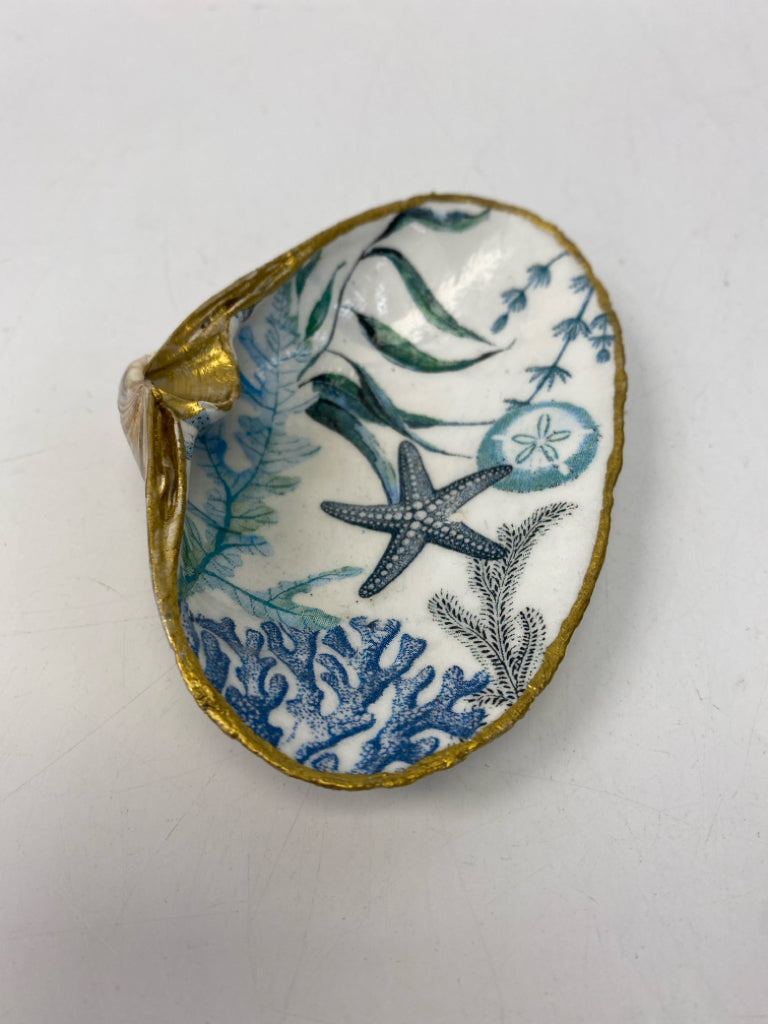 Gold Blue/White Sea Coral Misc. Home Item