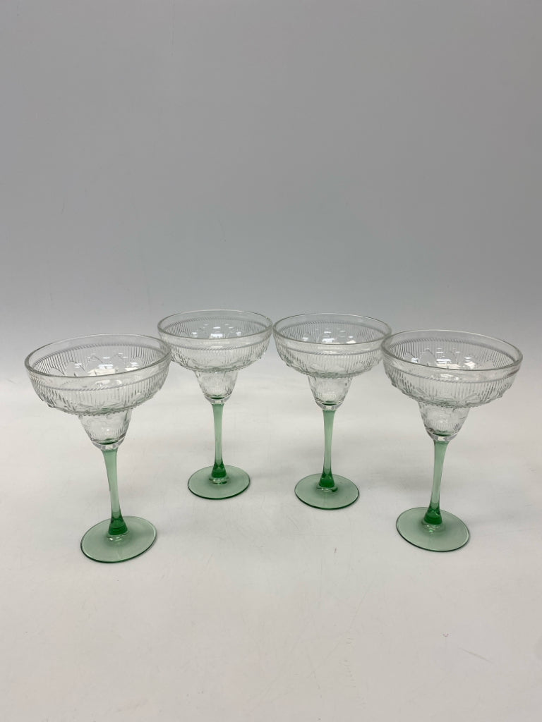 Clear Green Southwestern Glassware