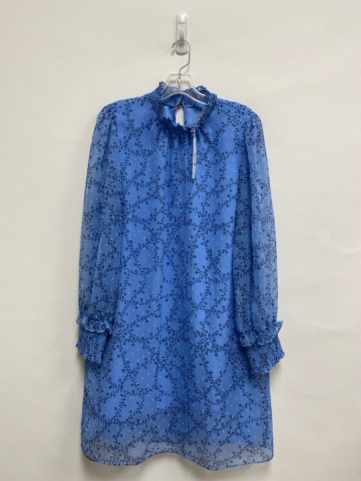 NWT Draper James Size L Blue Navy Swiss Dot Ladies Dress