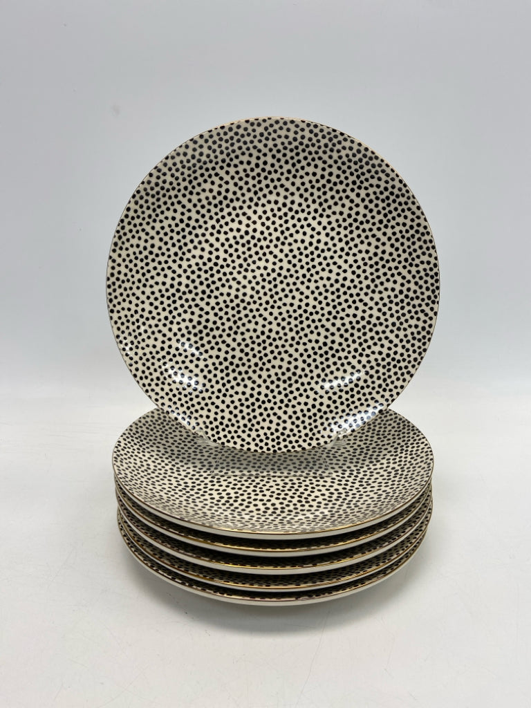 Thyme &amp; Table White Black Dots Plate (s)