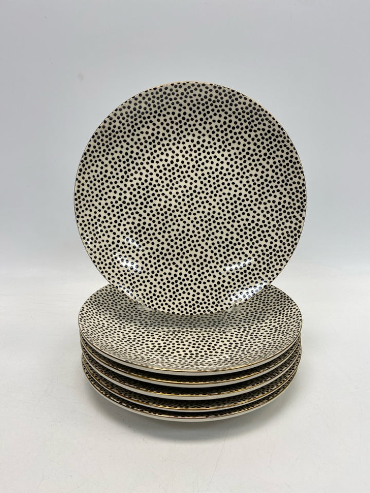 Thyme &amp; Table White Black Dots Plate (s)