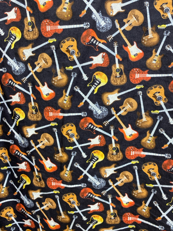 Cremieux Size 3X Black Multi Color Guitar(s) Men&