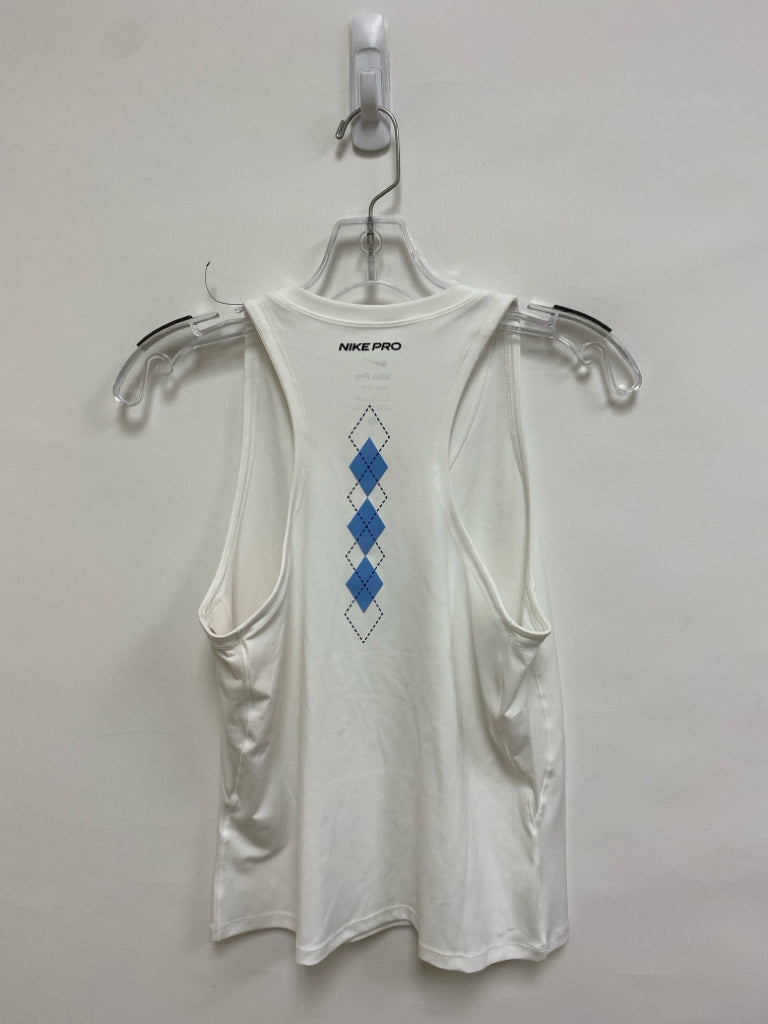 Nike Size S White Blue UNC Tank Athletic Top