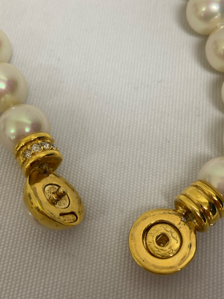 Dior Champagne Gold Color Jeweled Necklace