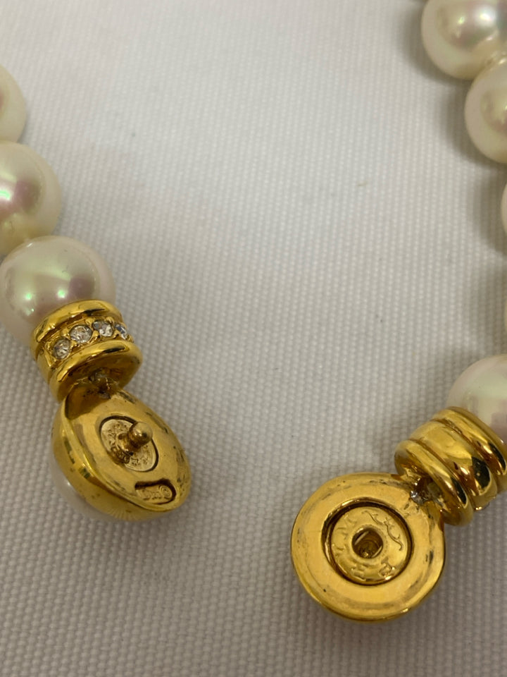 Dior Champagne Gold Color Jeweled Necklace