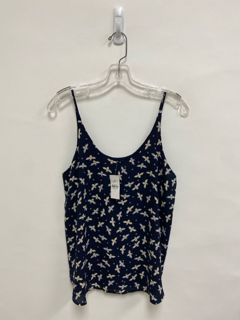 NWT LOFT Size S Navy White Bee Tank Ladies Top