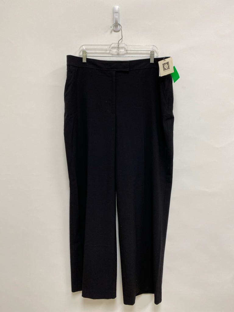NWT Anne Klein Size 16 Black Wide Leg Plus Size Pants