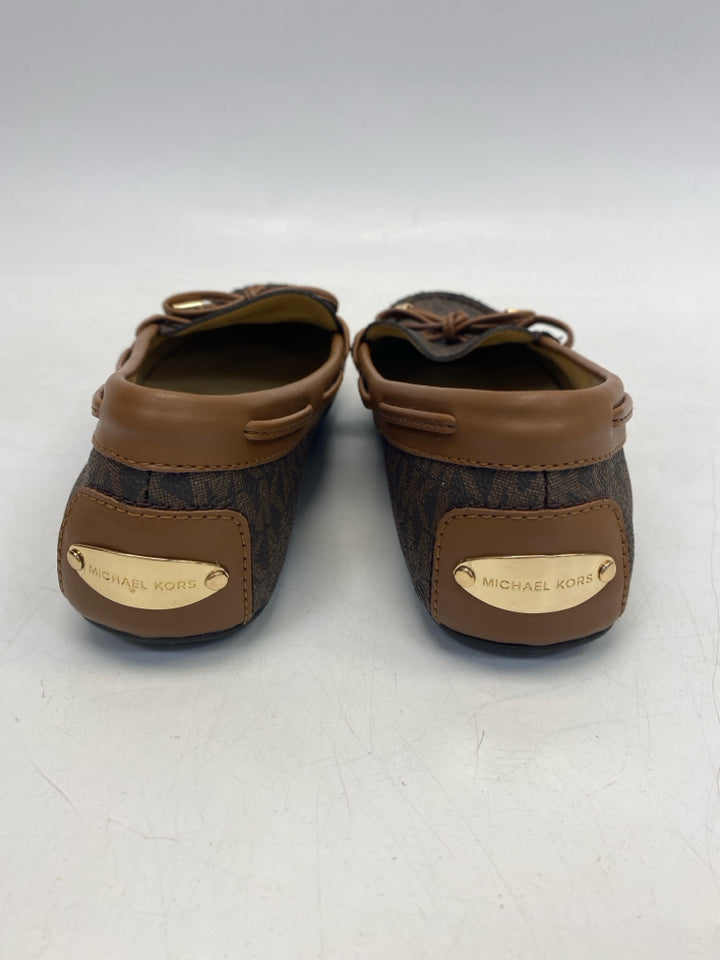 NWOT Michael Kors US Shoe Size 6 Dark Brown Signature Flats