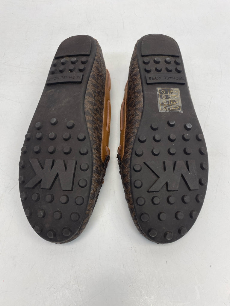NWOT Michael Kors US Shoe Size 6 Dark Brown Signature Flats