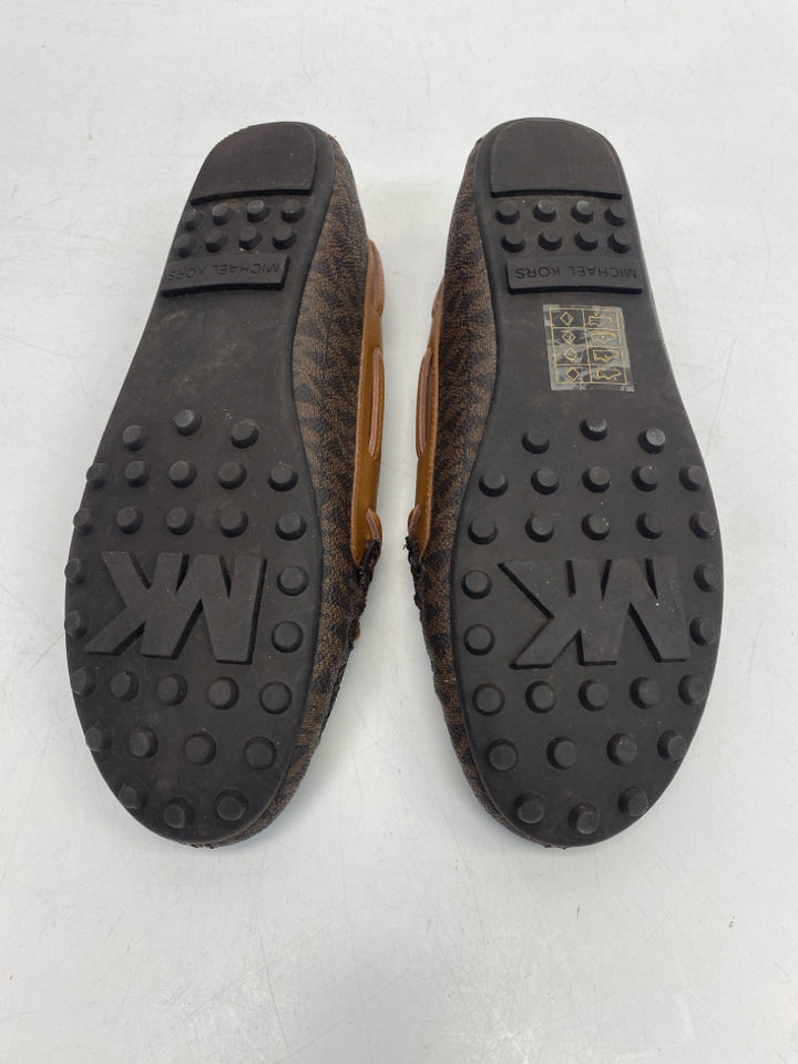 NWOT Michael Kors US Shoe Size 6 Dark Brown Signature Flats