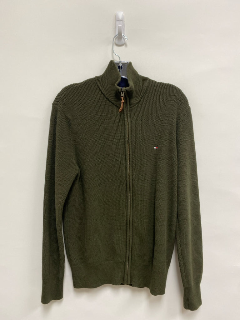 Tommy Bahama Size S Green Zip Down Men&