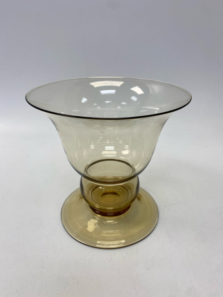 Amber Glass Candleholder(s)
