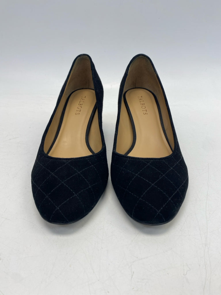 Talbots US Shoe Size 8.5 Black Quilted Heels