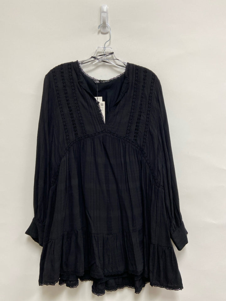 NWT Zara Size M Black Ladies Dress