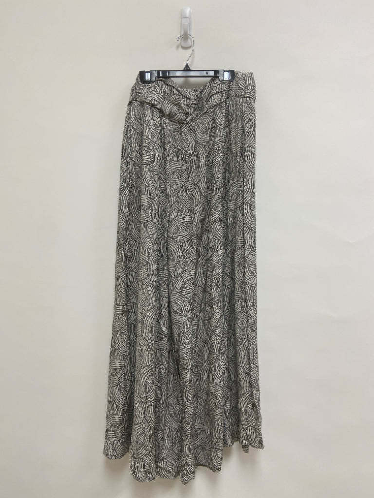 Anthropologie Size 14 Gray White Print Ladies Pants