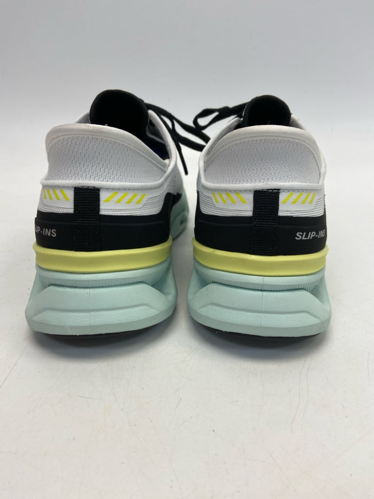 Skechers  Size 8.5 White Green/Blk Lace-up Sneakers