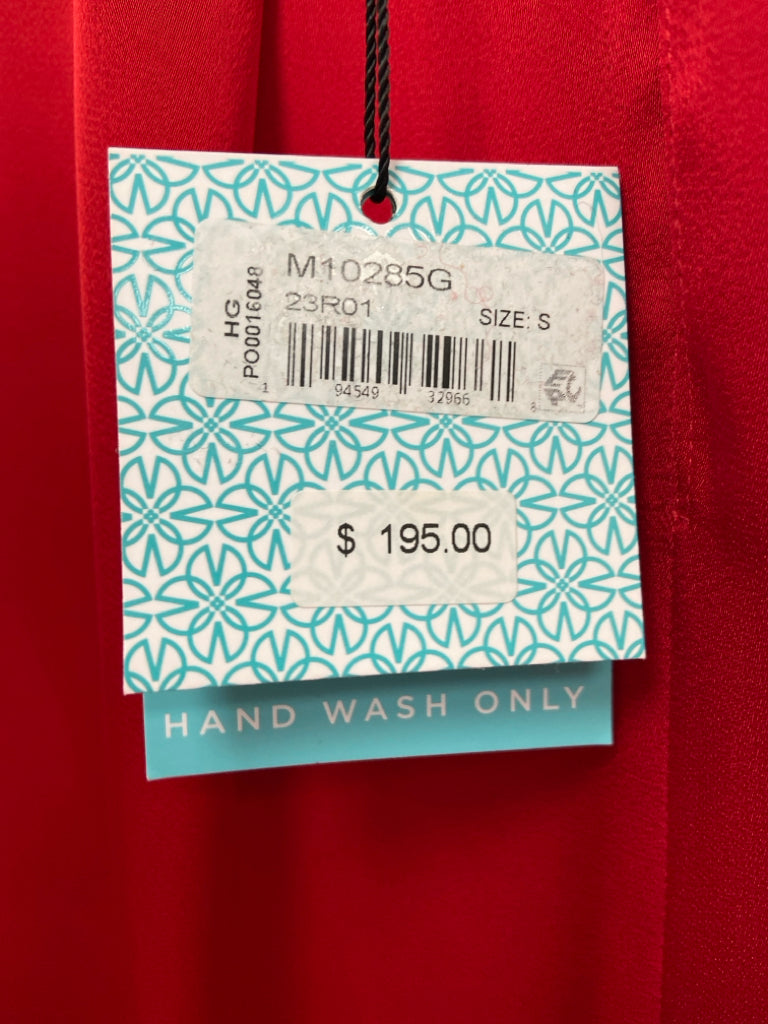 NWT Ming Wang Size S Red Ladies Top
