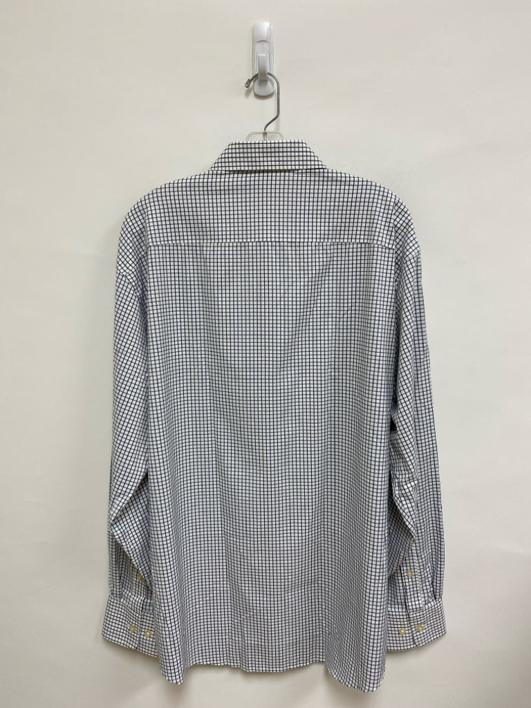 NWT Peter Millar Size XL White Navy Squares Men&