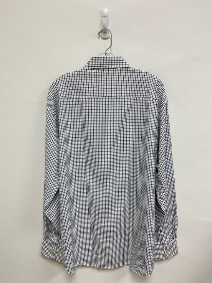 NWT Peter Millar Size XL White Navy Squares Men&