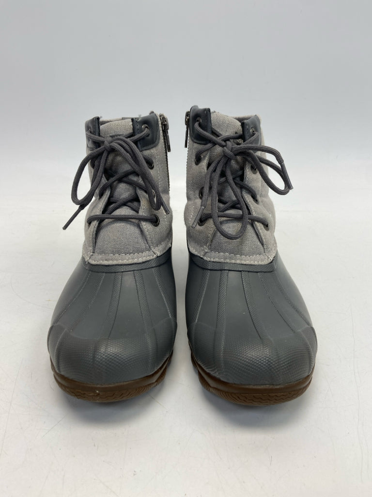 Sperry US Shoe Size 6 Gray Lace-up Boots