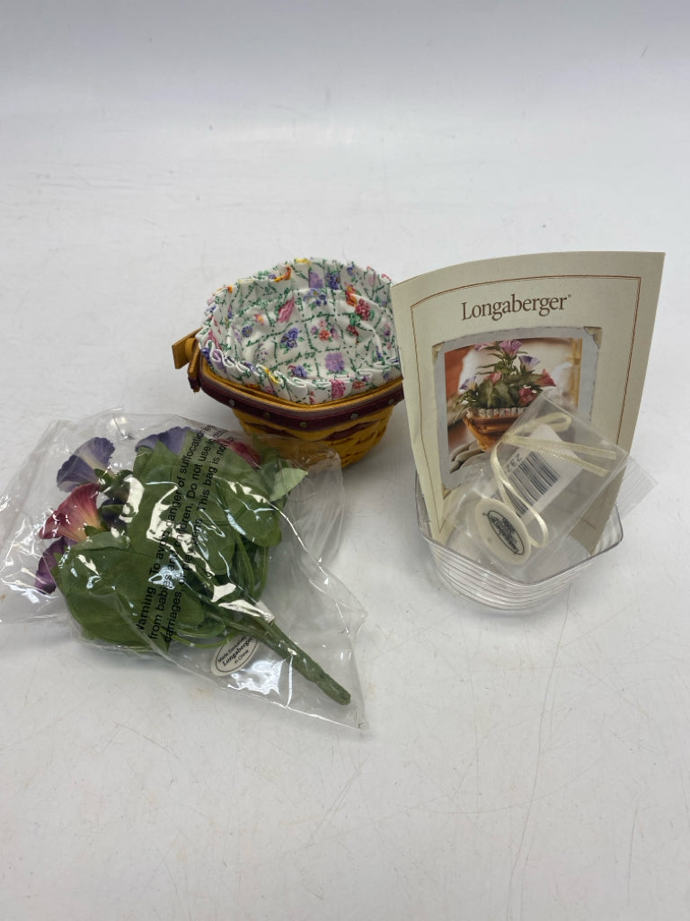 NWOT Longaberger 2006 Collector Club May Series Morning Glory Basket
