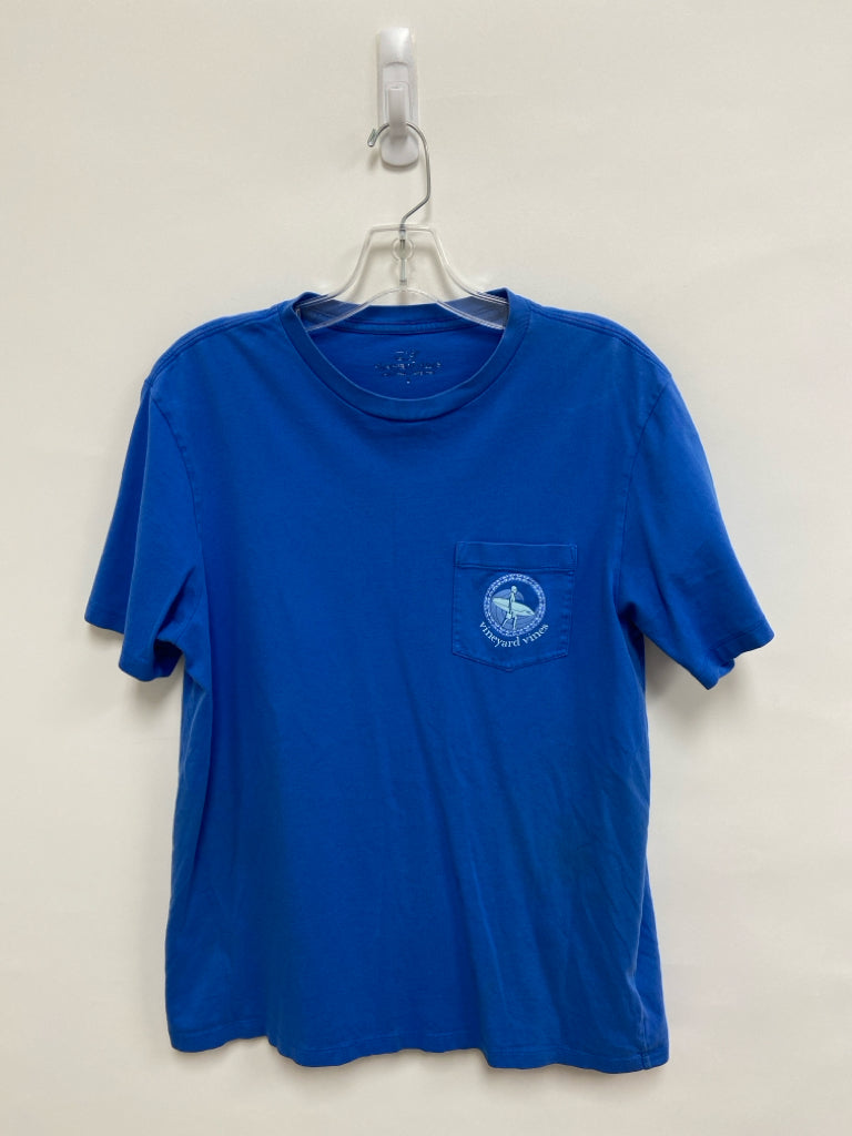 Vineyard Vines Size M Blue Logo Short Sleeve Tee Men&