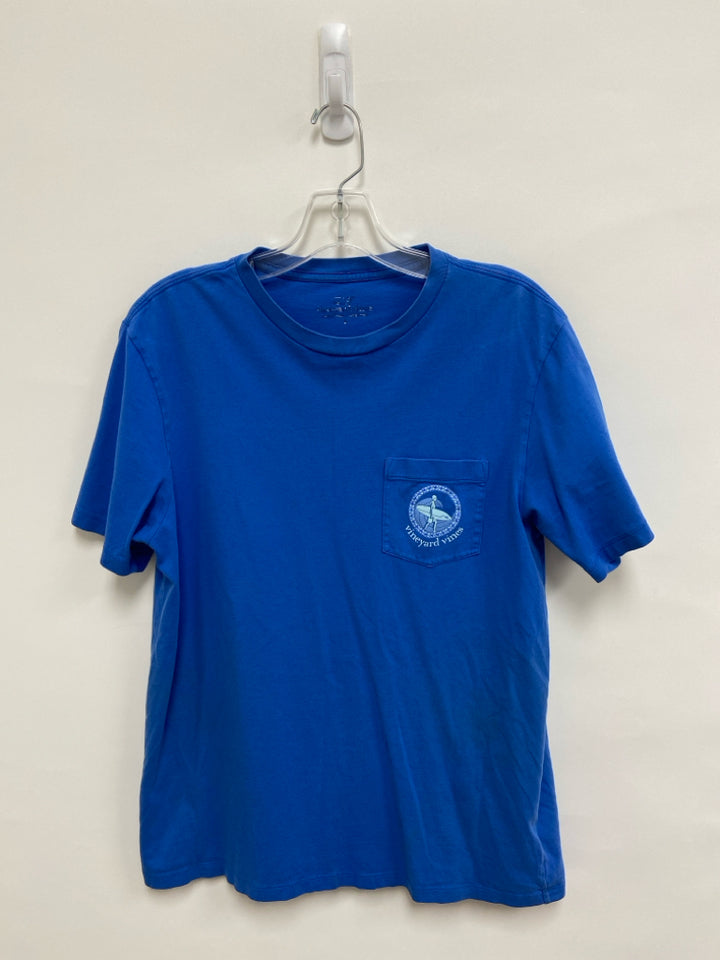 Vineyard Vines Size M Blue Logo Short Sleeve Tee Men&