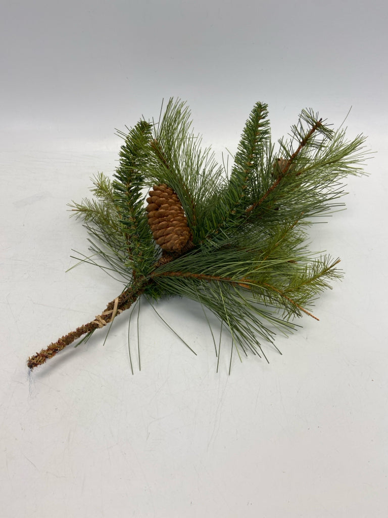 Green Brown Pinecone Christmas
