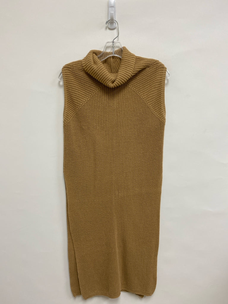 HAVEN Size S Tan Sleeveless Ladies Sweater