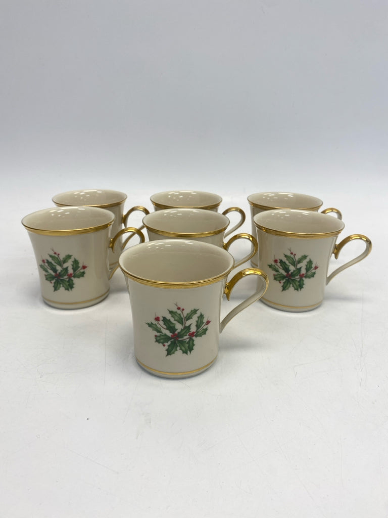 Lenox Cream Green Holly Berries China Christmas