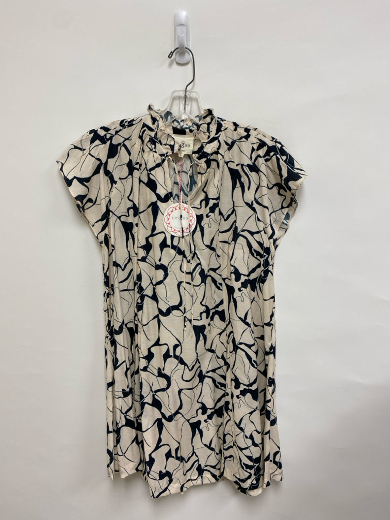 NWT Umgee Size S Beige Black Marbled Ladies Dress