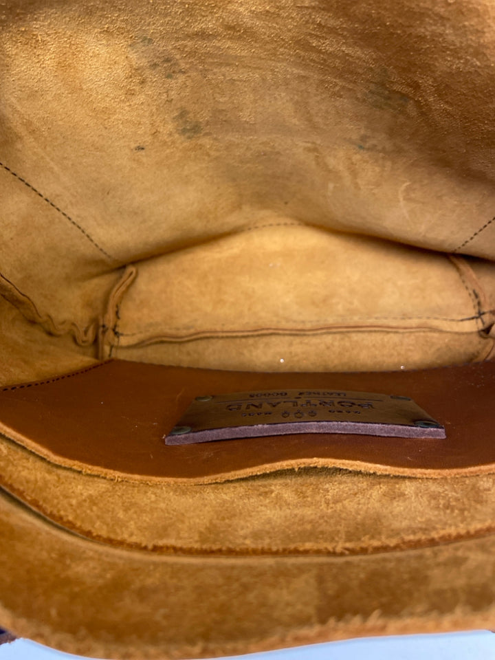 Portland Leather Goods Brown Leather Handbag