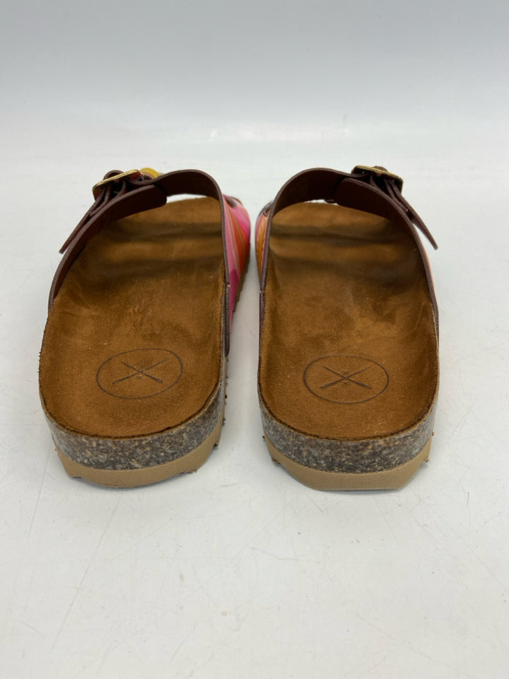 Size 9 Multi-Color Sandals