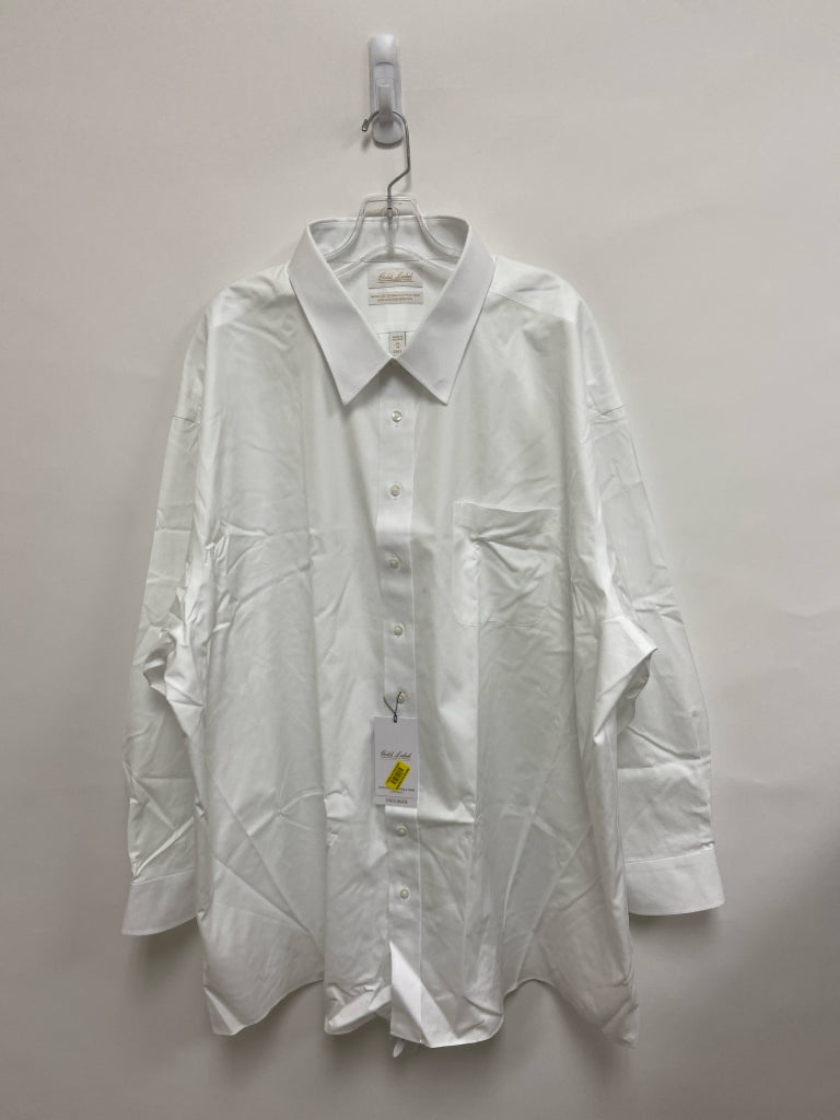 NWT Roundtree &amp; Yorke Size 20 White Button Up Men&