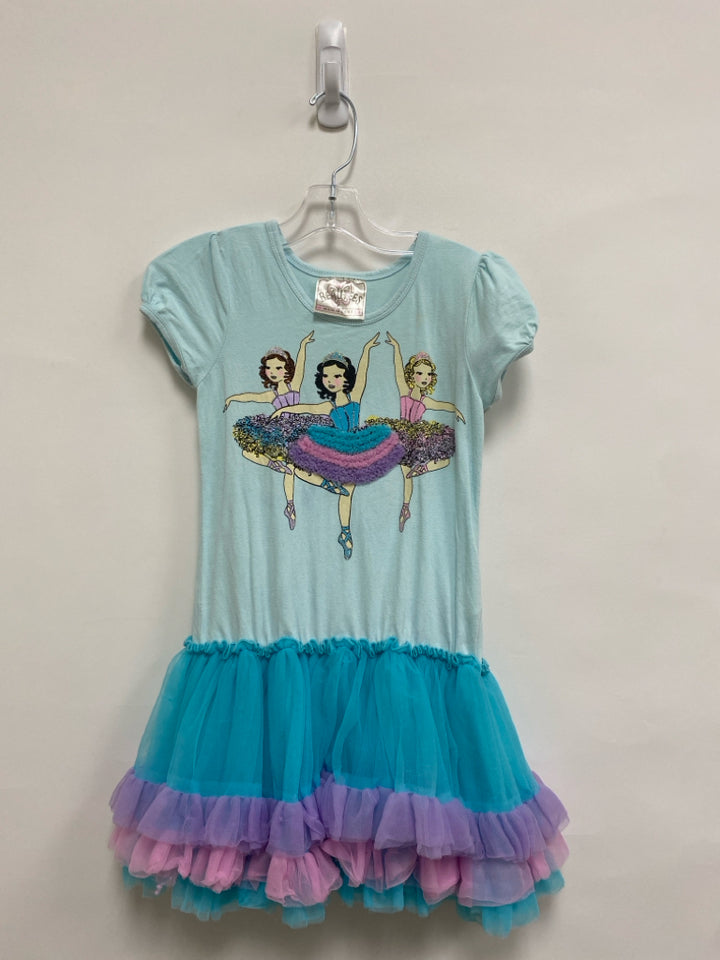 Beautees SIZE 6 Pale Blue Purple/Pink Ballerina(s) Girl&