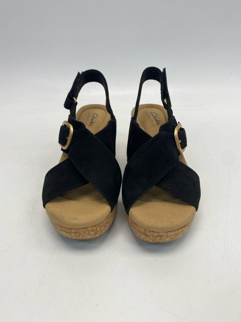 Clarks  Size 7.5 Black Sandals
