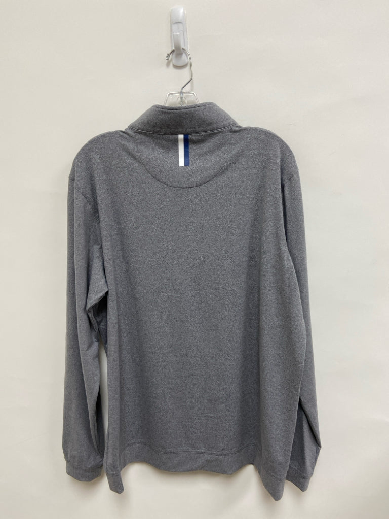 RHOBACK Size L Gray Quarter Zip Men&